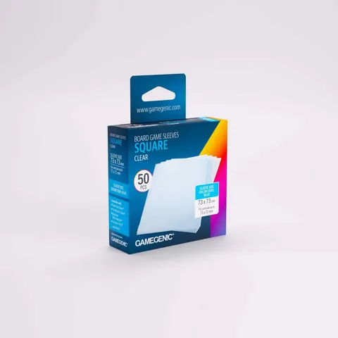 Gamegenic Board Game Sleeves Square Clear (50 ct.) – image 1
