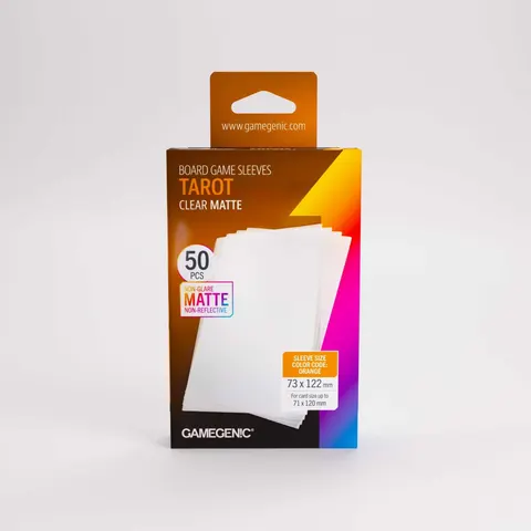 UNIT Gamegenic Board Game Sleeves Tarot Clear Matte (50 ct.) – image 1