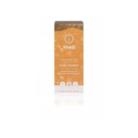 100g khadi Pflanzenhaarfarbe Dunkelblond – Bild 1