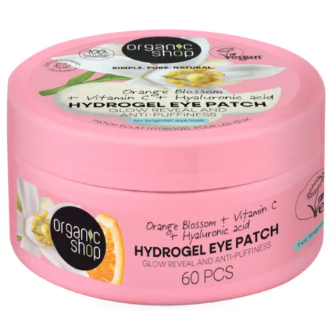 Organic Shop Hydrogel Eye Patch Orange Blossom 60uds – imagen 1