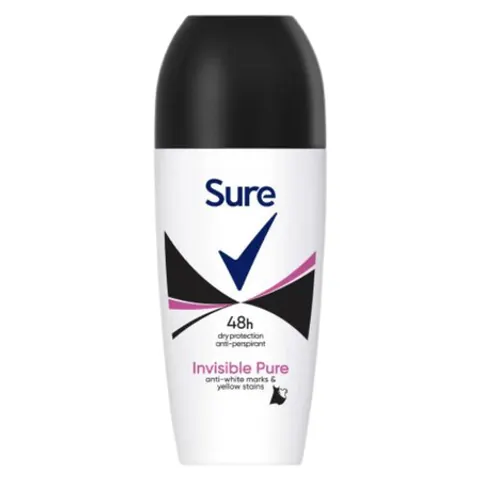 Deodorante roll-on Sure Invisible Pure 48H – 50 ml – immagine 1