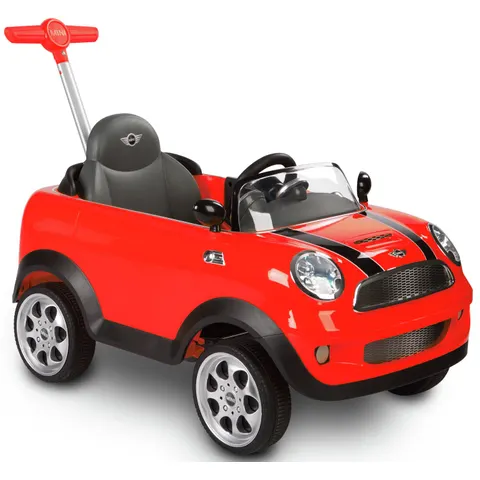 Rollplay Mini Cooper Push Car with Parental Handle - Red – image 1