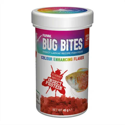 Fluval Bug Bites Color Enhancing Flakes 18g – image 1