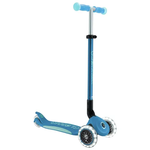 Globber Scooter Elite Glow Lights – blau – Bild 1