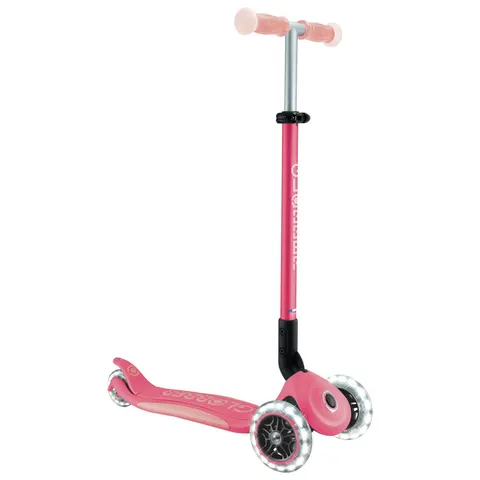Globber Scooter Elite Glow Lights – rosa – Bild 1