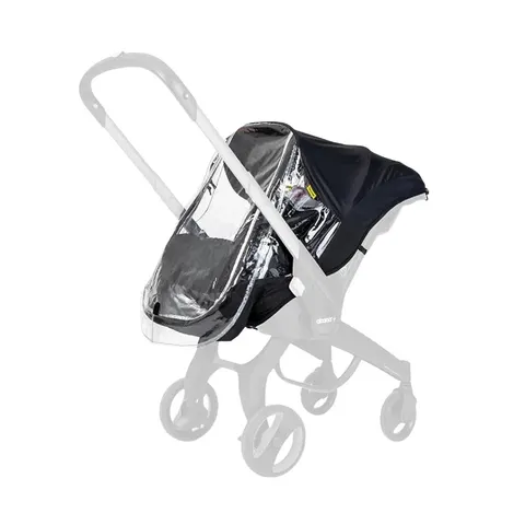 Doona Raincover - Black – Clear – image 1