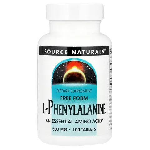 Source Naturals, L-Phenylalanine, 100 Tablets – image 1