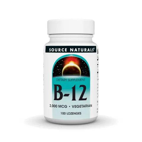 Source Naturals Vitamin B-12 2000 mcg - 100 Lozenges – image 1