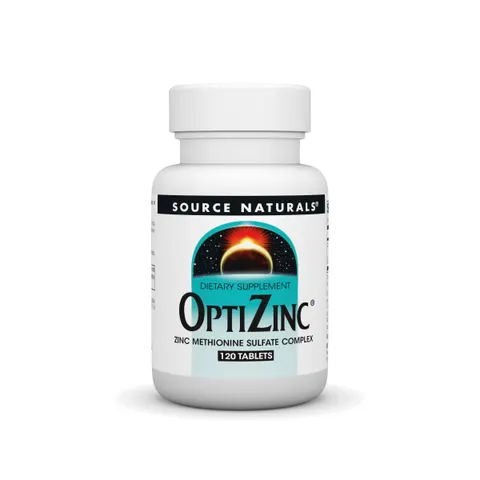 Source Naturals, OptiZinc, 120 Tablets – image 1