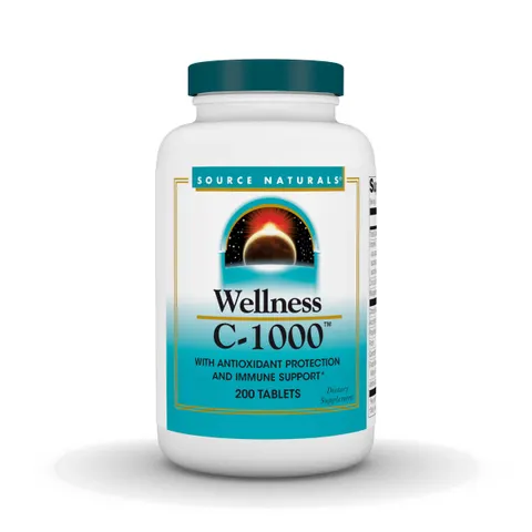 Source Naturals, Wellness, C-1000, 200 Tablets – image 1