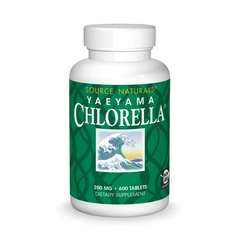 Source Naturals, Yaeyama Chlorella, 200 mg, 600 Tablets – image 1