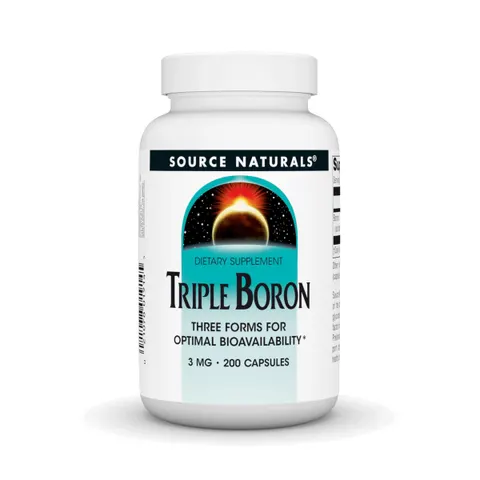 Source Naturals, Triple Boron, 3 mg, 200 Capsules – image 1