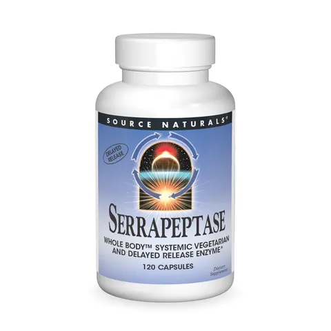 Source Naturals, Serrapeptase, 120 Capsules – image 1
