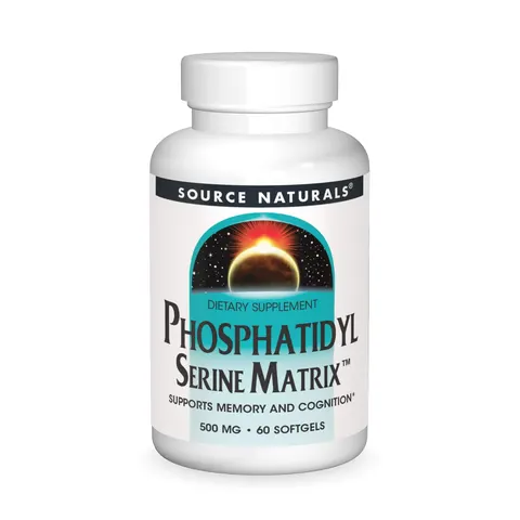 Source Naturals, Phosphatidyl Serine Matrix, 500 mg, 60 Softgels – image 1