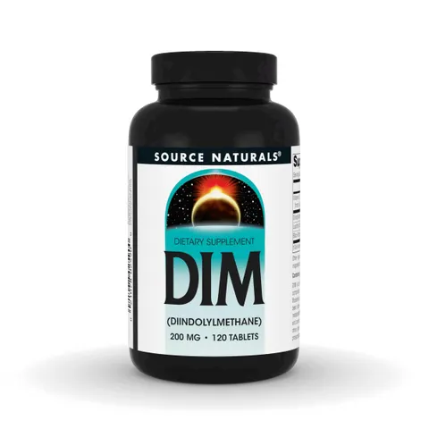Source Naturals DIM 200 mg with BioPerine – 120 Tablets – image 1