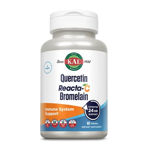 KAL, Quercetin Reacta-C Bromelain, 60 Tablets – image 1