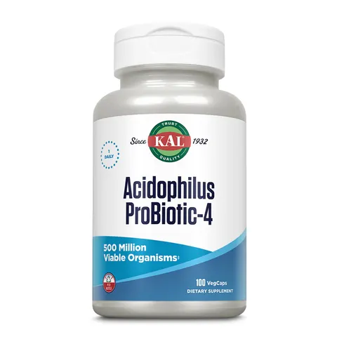 KAL, Acidophilus Probiotic-4, 100 VegCaps – image 1
