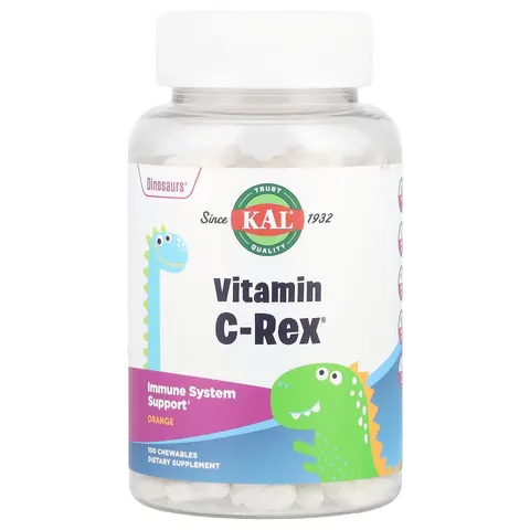 Kal Vitamin C Rex 100 Chewable Dinosaurs 100 Units – image 1