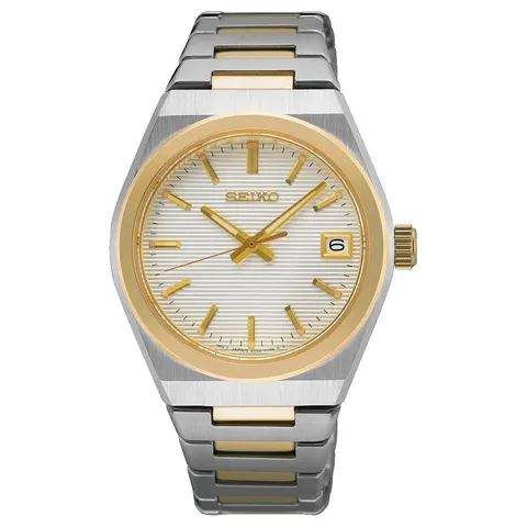 Seiko SUR578P1 Dames Horloge Bicolor/Wit – afbeelding 1