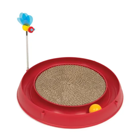 Catit Circuit Ball Cat Toy with Scratch Pad – image 1