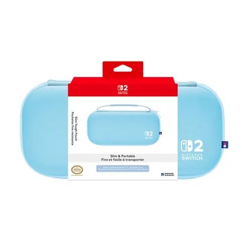 HORI Nintendo Switch 2 Slim Tough Pouch Hartetui, Hellblau – Bild 1