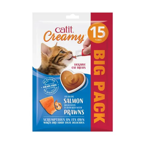 Catit Creamy Salmon & Prawn 15 pack – image 1