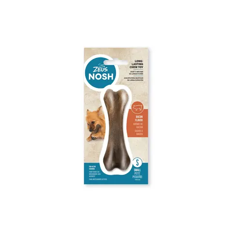 Zeus Nosh Strong Chew Bone - Small, Bacon – image 1