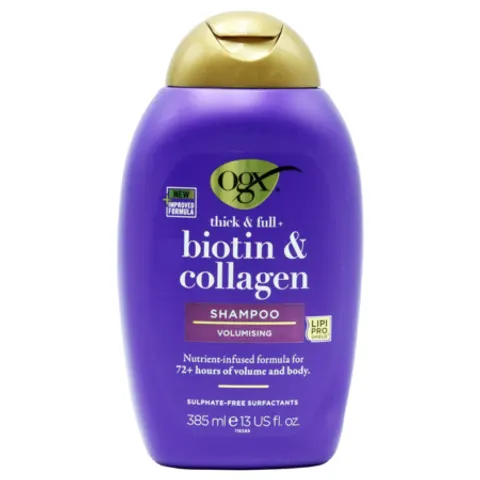 Ogx Shampoing capillaire Biotine & Collagène 385 ml – image 1