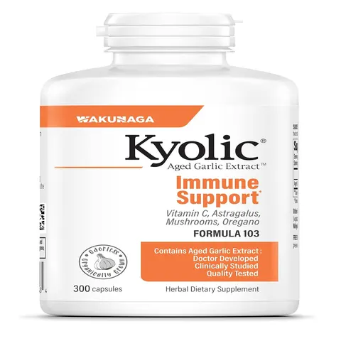 Kyolic, Aged Garlic Extract, Immune, Formula 103, 300 Capsules – image 1