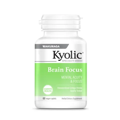 Kyolic, Brain Focus, 60 Vegetarian Caplets – image 1