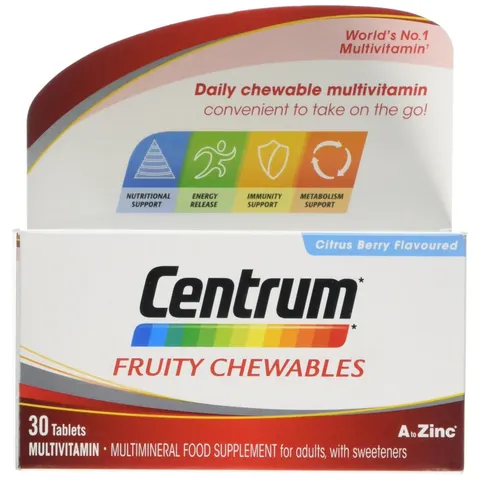 Centrum Fruity Chewables Multivitamin Tablets 30 – image 1