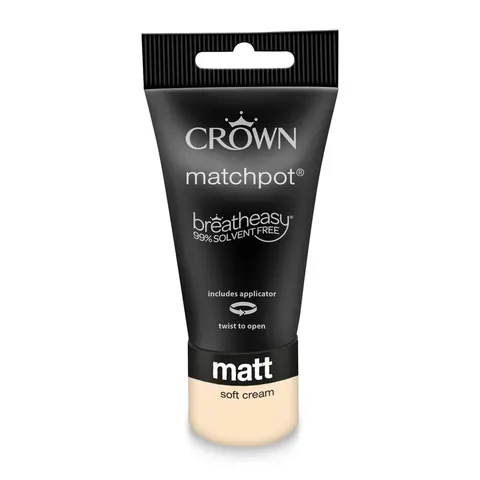 Crown Matt Emulsion Tester Pot - Soft Cream - 40ml – image 1