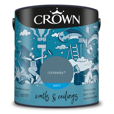 Crown Walls & Ceilings Matt 2.5L Runaway – image 1