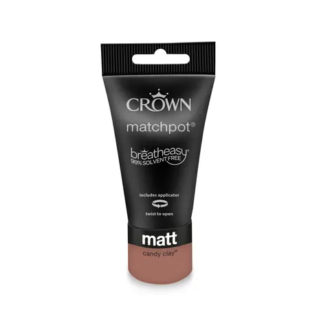 Crown Matt Emulsion Tester Pot - Candy Clay - 40ml – image 1