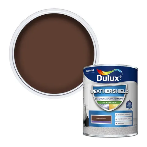 Dulux Weathershield Satin Hazel Truffl 750ml – image 1
