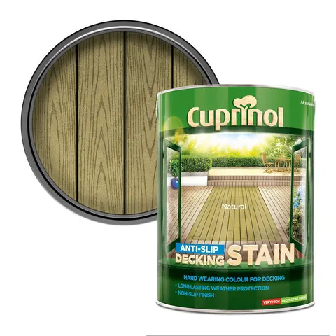 Cuprinol Anti Slip Decking Stain 5L Natural – image 1