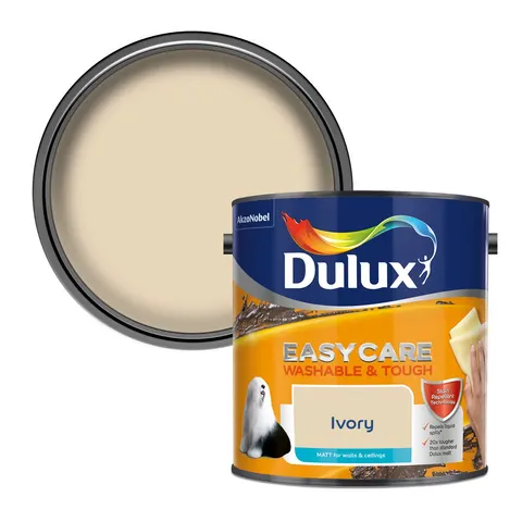 Dulux Easycare Matt Ivory 2.5L – image 1