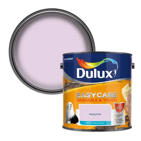 Dulux Easycare Matt Pretty Pink 2.5L – image 1