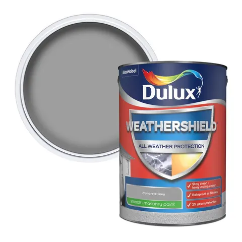 Dulux Weathershield Masonry Smooth Concr Grey 5L – image 1