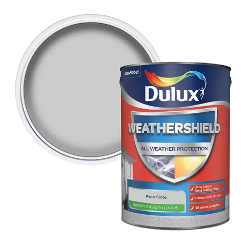 Dulux Weathershield Masonry Smooth Pale Slate 5L – image 1