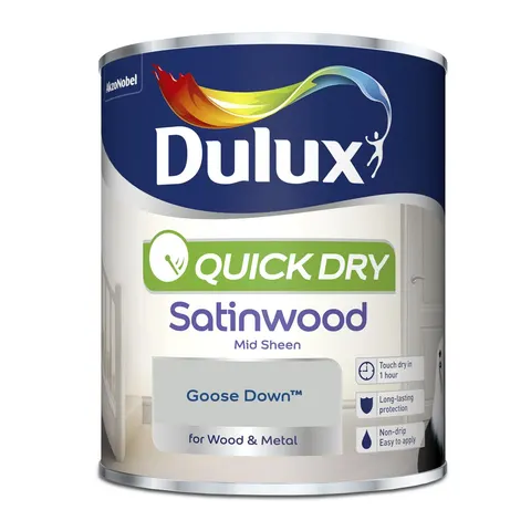 Dulux Quick Dry Satinwood Goose Down 750ml – image 1