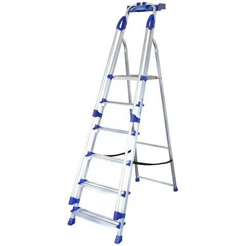 Werner 7050618L Workstation Stepladder 6 Tread – image 1