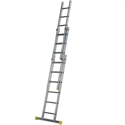 Werner 1.88m Pro Triple Section Extension Ladder – image 1