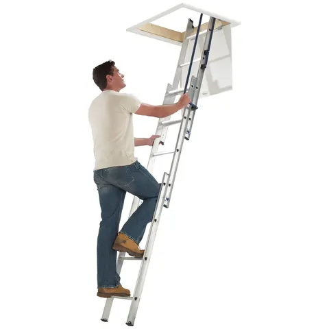 Werner 3 Section Easy Stow Loft Ladder – image 1