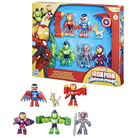 Marvel Iron Man Armoured Up Avengers Action Figure Pack – image 1