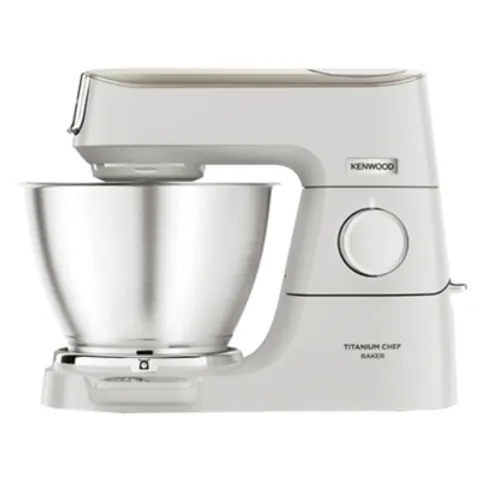 Kenwood Stand Mixer, Titanium Chef Baker, 5L White – image 1