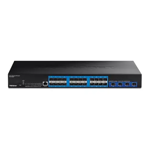 Trendnet TL2-F70284 switch di rete Gestito Nero – immagine 1