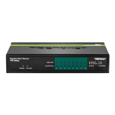 TRENDnet Switch 8-Port Gbit PoE+ 65W WallMount – Bild 1
