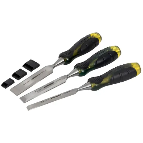 Roughneck 3 Piece Bevel Edge Chisel Set – image 1