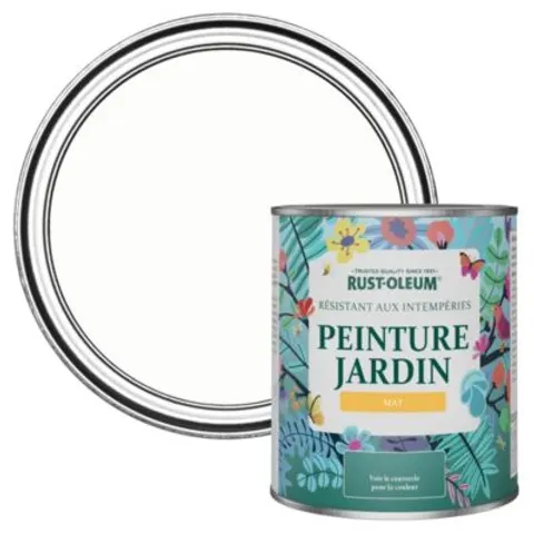 Rust-Oleum Chalk White Matt Garden Paint 2.5L – image 1